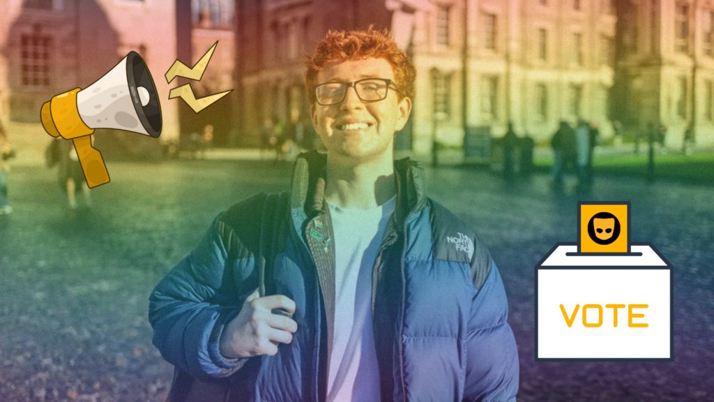Kandidát v študentských voľbách na írskej Trinity College kampaňoval na Grindri, nevyhol sa trestu